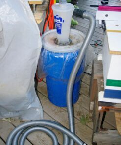 Eagle 14 Gallon High Density Polyethylene Lab Pack Barrel Drum with Metal Lever-lock Lid, 26.5" Height, 15" Diameter, Blue, 1610MB 37 81yD1NzcTaL