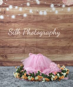 Funnytree 7X5ft Flowers Wood Lace Rustic Backdrop Wedding Floral Photography Background Wooden Board Floor Bridal Shower Baby Birthday Party Bride Banner Photo Studio 7'x5' Pink 27 81yDAsBEGIL