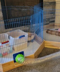 Kaytee Pet-N-Playpen with Mat for Pet Rabbits, Guinea Pigs, Ferrets or Other Small Animals 23 81yGz4CnmML