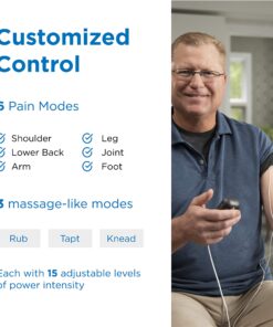 OMRON Max Power Relief TENS Unit Muscle Stimulator, Simulated Massage Therapy for Lower Back, Arm, Shoulder, Leg, Foot, and Arthritis Pain, Drug-Free Pain Relief (PM500) 27 81yHF9A3G8L