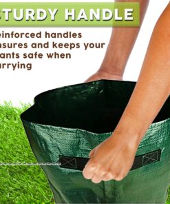 Upstreet Garden Grow Bags – 2 Pack Garden Bags to Grow Vegetables: Carrot, Tomato, Onion, Potato Planting Bags with Flap, Eco-Friendly, Heavy Duty Fabric Planting Pots 2 - Pack 24 81yHQL DyXL