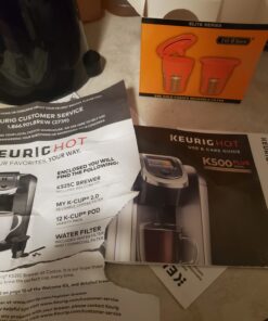 Fill N Save 2 Pack Reusable Carafe K-Cups. 24K Gold Reusable coffee filter for the Keurig 2.0, K200, K300, K400, K500 Series of Machines. Refillable K Carafe Pods (Carafe) 53 81yI a BYhL