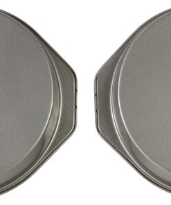 Amazon Basics Nonstick Round Baking Cake Pan, 9 Inch, Set of 2, Gray, 10.7x9.7x1.5cm 28 81yJRxKrBML