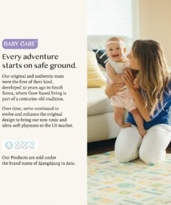 Baby Care Play Mat (Large, Playful - Pinko & Friend) 82'' x 55'' Original One-Piece Reversible Rollable Waterproof Play Mat for Infants, Babies, Toddler, and Kids Large 35 81yK hcycfL