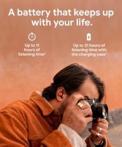 Google Pixel Buds Pro - Noise Canceling Earbuds - Up to 31 Hour Battery Life with Charging Case - Bluetooth Headphones - Compatible with Android - Charcoal 31 81yK8cWMtcL