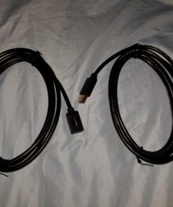 Amazon Basics 2-Pack USB-A 3.0 Extension Cable, 4.8Gbps High-Speed, Male to Female Gold-Plated Connectors, 6 Foot, Black 6 Feet 40 81yKMC FWrL