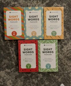 Think Tank Scholar 520 Sight Words Flash Cards (Award-Winning) Set - Preschool (Pre K) Kindergarten 1st 2nd 3rd Grade Homeschool (Kids Ages 3, 4, 5, 6, 7, 8, 9) Dolch & Fry High Frequency Sight Word Sight Words Bundle 47 81yKr HQWkL