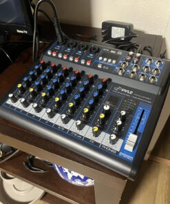 Pyle Professional Audio Mixer Sound Board Console Desk System Interface 8 Channel Digital USB Bluetooth MP3 Computer Input 48V Phantom Power Stereo DJ Studio FX 16Bit DSP Processor PMXU83BT, Black 28 81yKuEIWWL