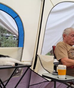 Coleman Camping Tent with Instant Setup, 4/6/8/10 Person Weatherproof Tent with WeatherTec Technology, Double-Thick Fabric, and Included Carry Bag, Sets Up in 60 Seconds 8-person Cabin Tent 55 81yLcugUcHL