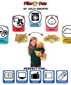 Pillow Pets Originals Jolly Giraffe 18" Stuffed Animal Plush Toy 13 81yMKMhherL