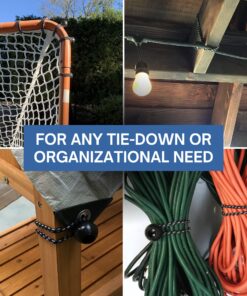 Kotap BB-6B Ball Bungee Cord, Heavy-Duty & Versatile, Indoor & Outdoor, Tarp Tie-Down, Organize & Secure, 6-Inch, Black, 25 Pack 6 Inch 25-Pack 25 81yO73beNrL 1