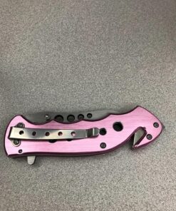 TAC Force TF-498 Series Spring Assist Folding Knife, Half-Serrated Blade, 4.5-Inch Closed Pink EMT 26 81yOW3V5aL
