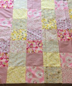 RayLineDo® 10 Pcs Different Pattern Multi Color 100% Cotton Poplin Fabric Fat Quarter Bundle 18" x 22" Patchwork Quilting Fabric Yellow and Pink Series 25 81yOssOYiQL