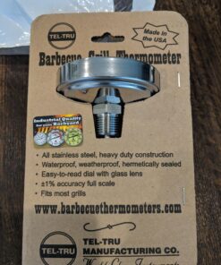 Tel-Tru BQ300 Barbecue Thermometer, 3 inch Black dial with Zones, 4 inch stem, 100/500 Degrees F 53 81yPGd85CkL