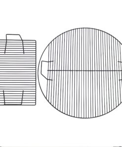 Sunnydaze Swiveling Dual-Grill Campfire Cooking Grate System - Includes 2 Height-Adjustable Grates and 1 Ground Stake 19 81yPwmIHDwL