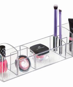 iDesign 43030 Med+ 12" Plastic Divided Vanity Medication and Bathroom Accessory, 12" x 3" x 3.5", Multi-Level Organizer 28 81yRQ6u0ZrL