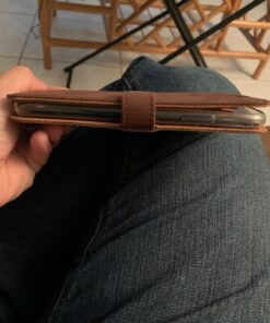 Snakehive iPhone XR Vintage Wallet || Genuine Leather Wallet Phone Case || Real Leather with Viewing Stand & 3 Card Holder || Flip Folio Cover with Card Slot (Brown) Apple iPhone XR Brown 32 81yUizn1kL