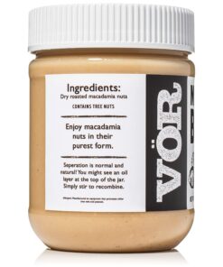 Alternative view of Vör Pure Macadamia Nut Butter Spread (11oz) | Only One Ingredient | Vegan, Paleo, Keto, Whole 30 (11oz Jar) 11 Ounce (Pack of 1)