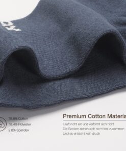 LIQQY Unisex Women's Comfort Low Cut Ankle Quarter Socks with Arch Support 6 Pack Large Navy Blue 12 81yYOTz9zDL