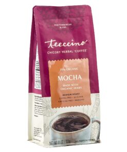 Teeccino Herbal Coffee Variety Pack - Hazelnut, Mocha and Java - Ground Herbal Coffee That’s Prebiotic, Caffeine-Free & Acid Free, Dark Roast, 11 Ounce (Pack of 3) 15 81yYnS2OFzS