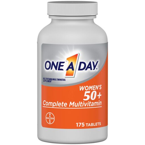 One A Day Women’s 50+ Multivitamins, Supplement with Vitamin A, Vitamin C, Vitamin D, Vitamin E and Zinc for Immune Health Support, Calcium & More , Tablet, 175 Count 175 Count (Pack of 1)