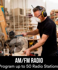 3M WorkTunes Hearing Protector with AM/FM Radio, NRR 24 dB,Black/Yellow 25 81yaW8NzOEL