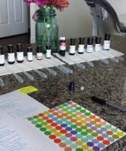 Vivaplex 24, Cobalt Blue, 2 ml (5/8 Dram) Glass Bottles, with Orifice Reducers and Black Caps 23 81ydAcVbKmL