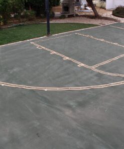 Ronan Sports Complete Easy Court Basketball Stencil Kit | Includes Spray Paint & Spray Box | Made in USA White 27 81ydaPpvvuS