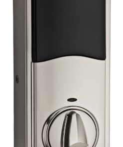 Kwikset 99160-002 SmartCode 916 Touchscreen Electronic Deadbolt Featuring SmartKey, Works with Alexa via SmartThings or Wink, Satin Nickel Z-Wave 17 81yeOd4378L