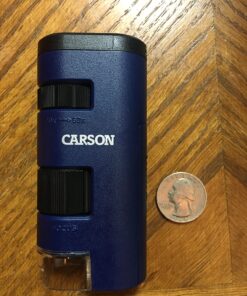 Carson Pocket Micro 20x-60x LED Lighted Zoom Field Microscope with Aspheric Lens System (MM-450),Blue Pocket Micro (MM-450) 26 81yexwL4B8L