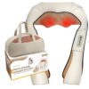 FIVE S FS8801 Shiatsu Neck and Back Massager with Heat Deep Kneading Massage for Neck, Shoulders, Back, Legs, Feet for Home, Office, Car - Beige 37 81ygzIoSLxS