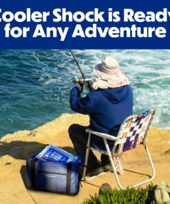 Cooler Shock Reusable Ice Packs for Cooler - Long-Lasting Cold Freezer Packs for Coolers & Lunch Bags - Cooler Ice Packs for Lunch Box, School, Beach, Fishing, Camping Gear Cooler Size 3-Pack 34 81yhezYBFnL