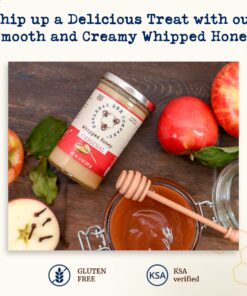 Whipped Honey Gift Set by Savannah Bee - Creamy, Smooth, Spreadable and absolutely Delicious - 100% Natural and Pure Honey - 12 Oz (Original & Lemon) Original & Lemon 10 81yiPOYGOyL