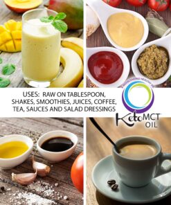 LifeSense C8 MCT Oil Keto Friendly - Caprylic Acid Triglycerides Sourced from Coconut Oil, proven in 2022 clinical trial to increase betahydroxybutyrate (BHB), Made in USA by PhD Nutrition, 32 oz 18 81yiVHmSHtL