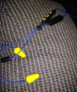 Plugfones Liberate 2.0 Wireless Bluetooth in-Ear Earplug Earbuds- 29NRR Noise Reduction Headphones with Noise Isolating Mic and Controls (Blue & Yellow) Blue/Yellow 24 81yj43uImjL