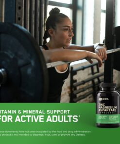 OPTIMUM NUTRITION Muscle Recovery and Endurance Supplement for Men and Women, Zinc and Magnesium Supplement, 180 Count 180 Count (Pack of 1) 24 81ykFGSY5WL