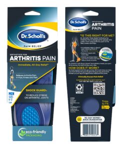 Alternative view of Dr. Scholl's Arthritis Pain Relief Orthotics // Clinically Proven Immediate Relief of Osteoarthritis Pain in Feet, Knees and HIPS, Blue