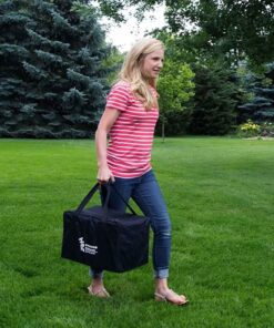 Yard Games Giant Tumbling Timbers with carrying case starts at 2.5-feet tall and builds to 5-feet 30 Inch Natural 30 81ylwhwPxYL