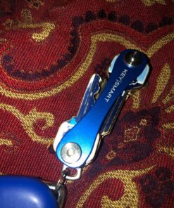 KeySmart Classic - Compact Key Holder and Keychain Organizer (up to 14 Keys, Blue) 41 81ynUNExAbL