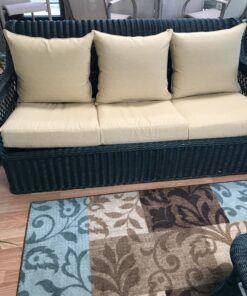 BOSSIMA Indoor/Outdoor Light Yellow/Cream Speckle Pattern Deep Seat Chair Cushion Set Spring/Summer Seasonal Replacement Cushions 26 81yncbNAznL