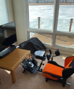 Openwheeler Advanced Racing Seat Driving Simulator Gaming Chair with Gear Shifter Mount Orange 18 81yp yFZuL