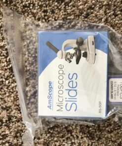 AmScope M162C-2L-PB10-WM-SP14-50P100S 40X-1000X Beginners Microscope Kit for Kids & Students w/Complete Science Accessory Kit + World of The Microscope Book 76 81ypG4eKUL