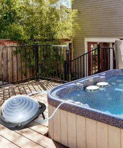 Goplus Solar Dome Swimming Pool Heater Above Ground, Inground Pool Warmer Equipment w/Hose Connector for Home Outdoor 19 81ypToS5u1L