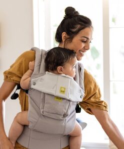 LÍLLÉbaby Complete All Original Ergonomic 6-in-1 Baby Carrier Newborn to Toddler - with Lumbar Support - for Children 7-45 Pounds - 360 Degree Baby Wearing - Inward and Outward Facing - Stone Grey 1 Count (Pack of 1) 30 81ypnUkEb7L