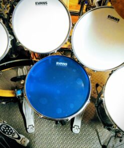 Evans Hydraulic Drum Heads - B14HB - Drum Head with Layer of Oil - Supresses Unwanted Overtones - Ideal for Rock, Metal, & Funk - Blue, 14 Inch 22 81yq1WXzeKL