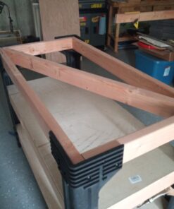 2x4basics 90164MI Custom Work Bench and Shelving Storage System, Black Work Bench with Shelf 72 81yrMFJvcuL