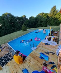 INTEX 26377EH Ultra XTR Deluxe Rectangular Above Ground Swimming Pool Set: 32ft x 16ft x 52in – Includes 2650 GPH Sand Filter Pump – Saltwater System – SuperTough Puncture Resistant – Rust Resistant with Sand Filter Pump & Saltwater System 42 81ysEiS3lcL