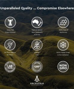 Ancestral Supplements Grass Fed Beef Brain Supplement with Beef Liver, Whole Food Brain Support Promotes Brain, Mood, and Memory Health, Brain and Liver Health Formula Capsules, Non-GMO, 180 Capsules 21 81ysTo5XqxL 1