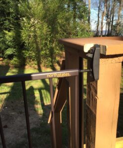 Toddleroo by North States 47.85" Wide Easy Swing & Lock Baby Gate - Series 1: Ideal for Wider Areas and stairways. Hardware Mount. Fits Openings 28.68" - 47.85" Wide (31" Tall, Matte Bronze) 56 81ytG25ftiL