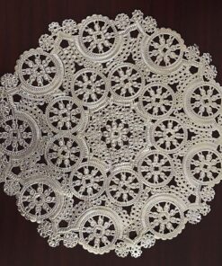 Alternative view of Royal Lace Fine Quality Paper Products, Medallion Lace Round Foil Paper Doilies, 12-Inch, Silver Foil, Pack of 6 6-Pack
